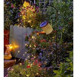 Solar Watering Can Light Hanging Waterfall Lamp Waterproof Outdoor Garden Decor Yard Porch Lawn 